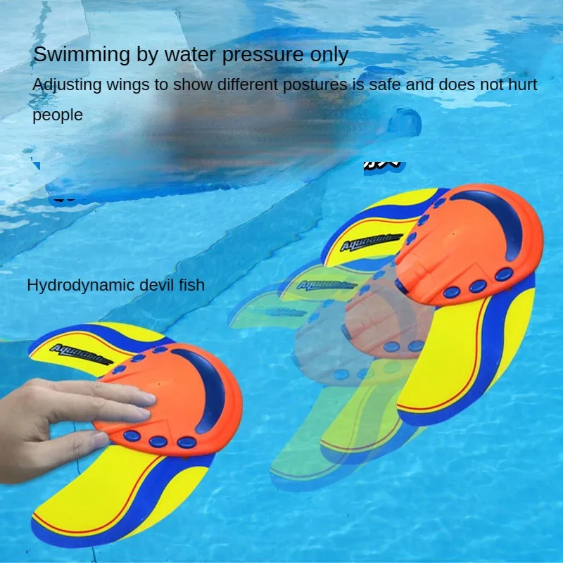 Hydrodynamic Manta Ray 프레스 포워드 어린이 해변 수영장 물 튀기기 놀이, 물 모델 물고기 장난감 