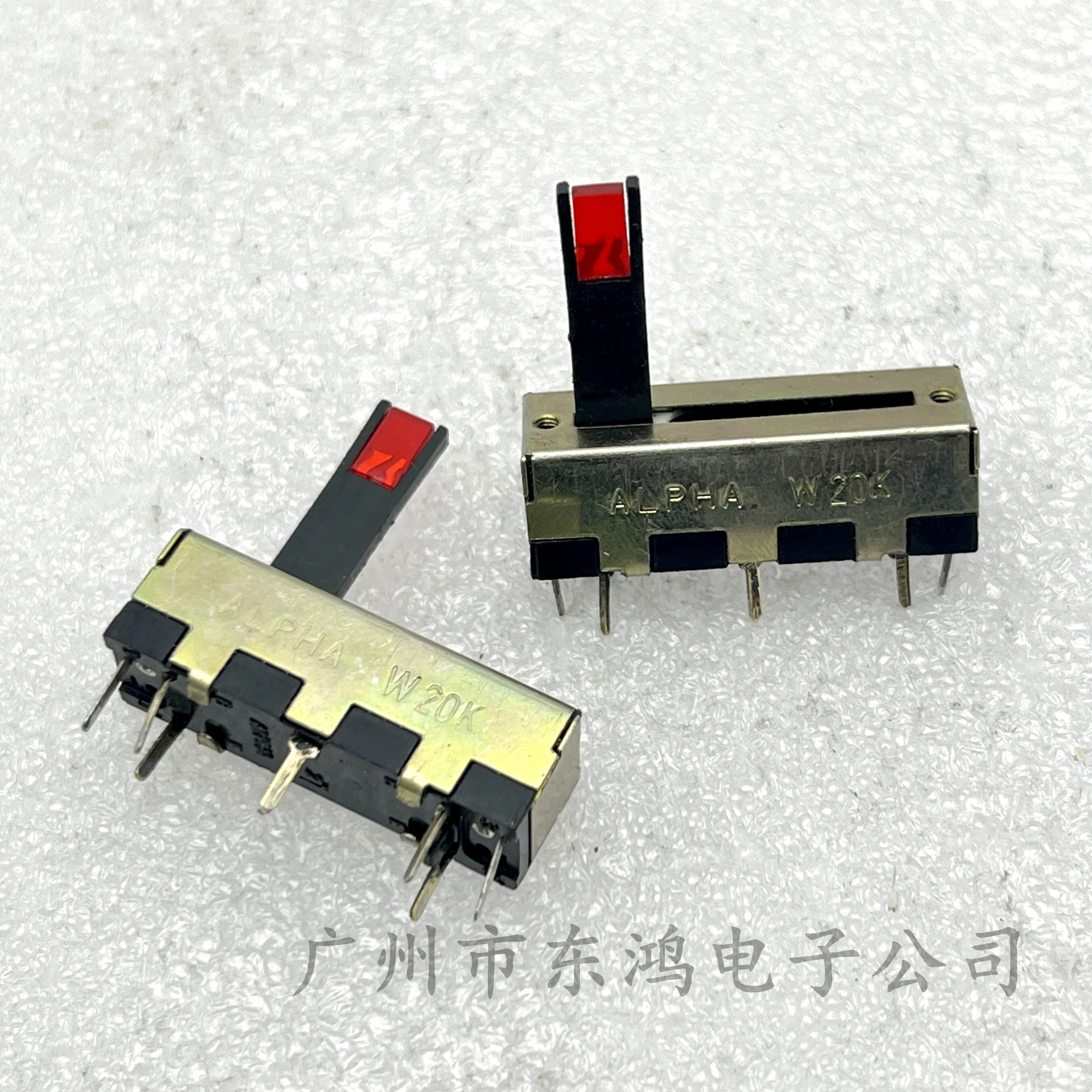 1pcs Taiwan Aihua 35mm straight slide potentiometer 6 foot shaft length 20MM With stepping