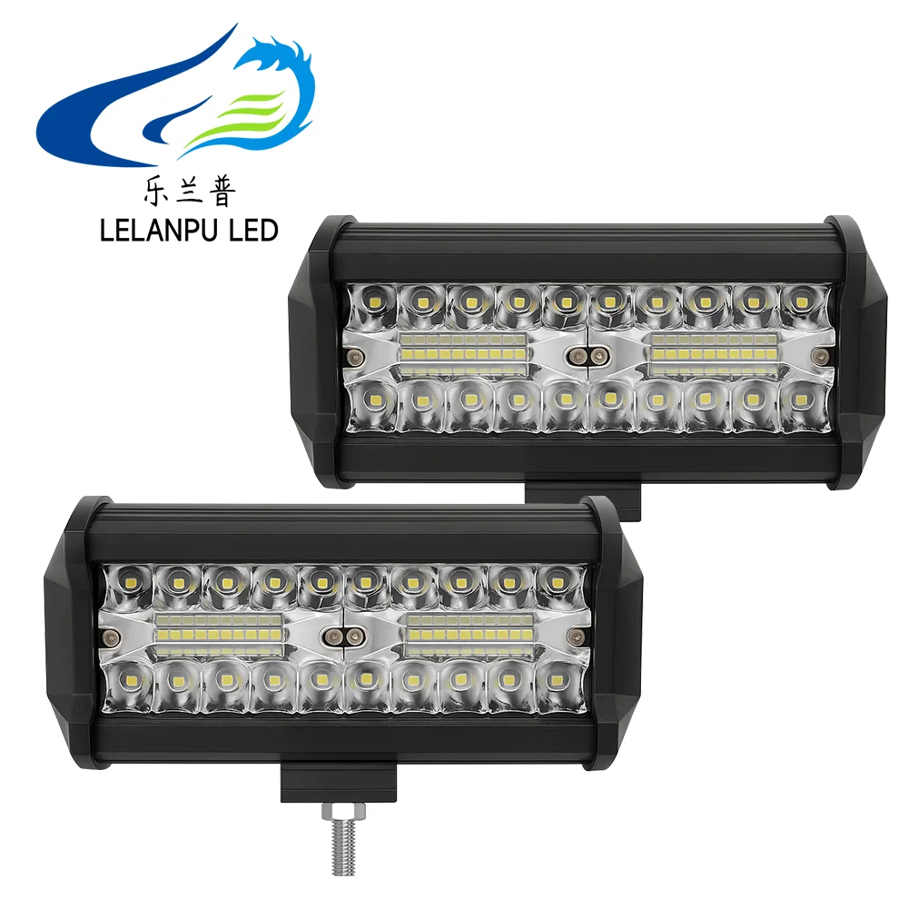 

7 Inch Work Light Spot Flood Combo LED Light Bar LED Bar Work Light 12V 24V for Off road use ATV UTV Jeep Lada 4x4 Truck SUV