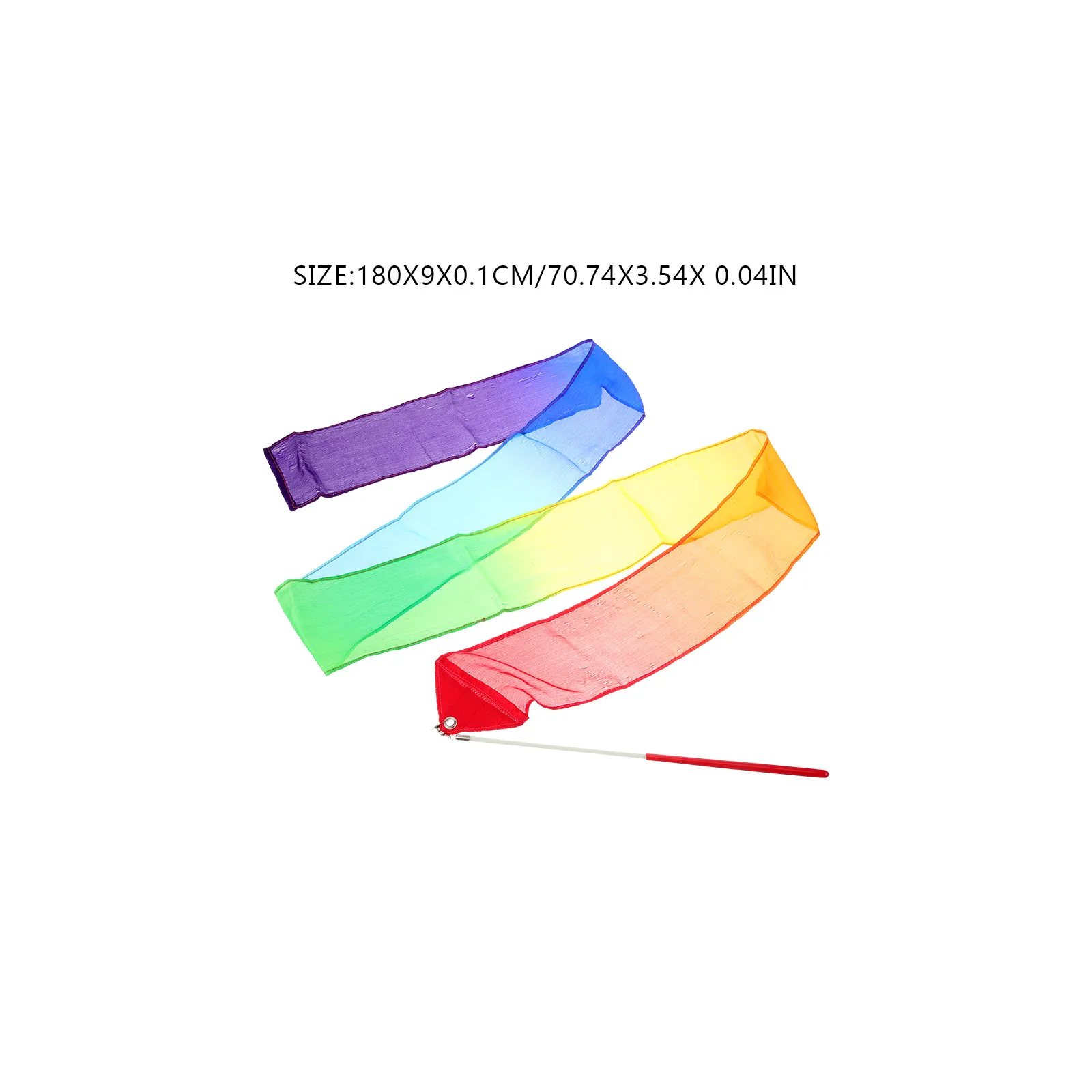 

Gymnastics Bright Artistic Dancing Ribbon Multi-Use Silk Fabric Colorful Non-Fading Decorative Performance Props Dance