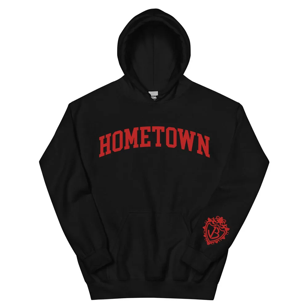 JonasBrothers Hometown Hoodies Fashion Long Sleeve Hooded Sweatshirt Casual Letter Graphic Print Pullovers Unisex Streetwear