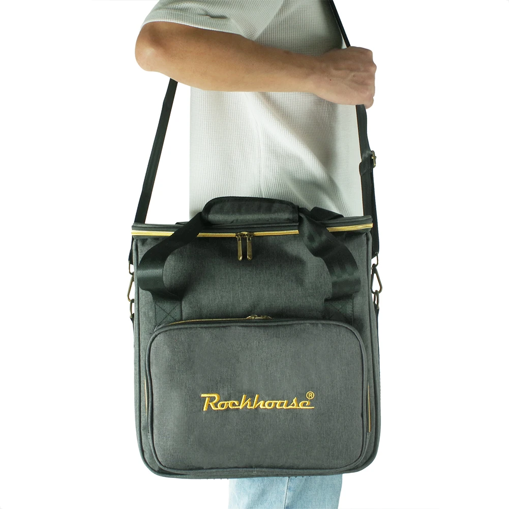 Vinyl Records Draagtas Grote Capaciteit Vinyl Records Opslag Handtas Multi-Pocket Dikker Gewatteerde CD Tas voor Muziekliefhebbers Gift