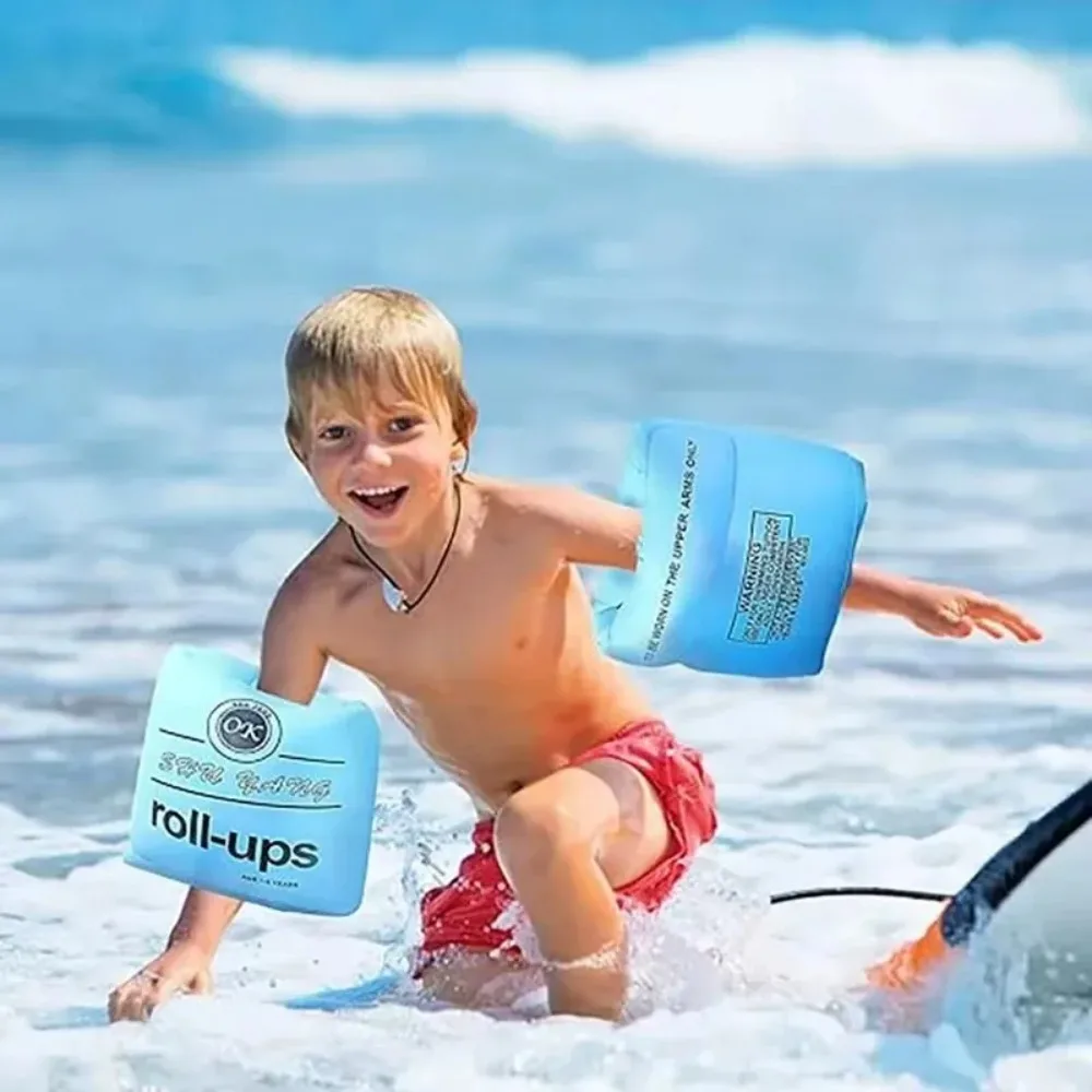 Nuevos anillos inflables para brazo de natación, mangas circulares flotantes portátiles, anillos para brazo, brazaletes de boya para piscina, flotadores para piscina