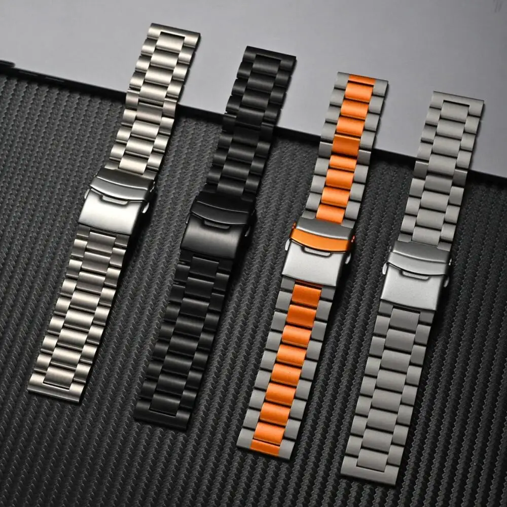 Correa de Metal de 22mm para Huawei Watch 5 4 3/GT5/3Pro, pulsera de acero inoxidable de 46mm para Huawei Watch GT 4 3 2 46mm/GT2E/GT2 Pro