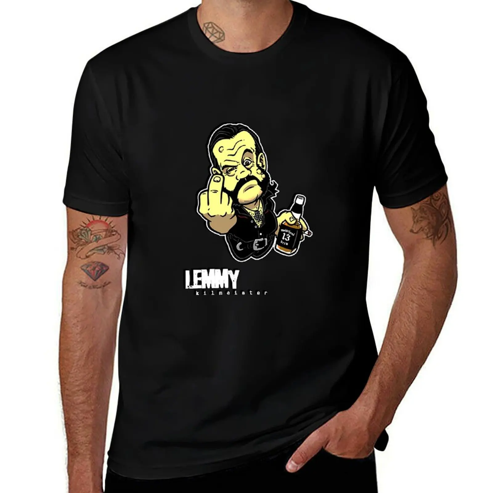 

Vintage Lemmy Kilmister Cool Gifts Music T-Shirt blacks blue archive graphics men t shirts