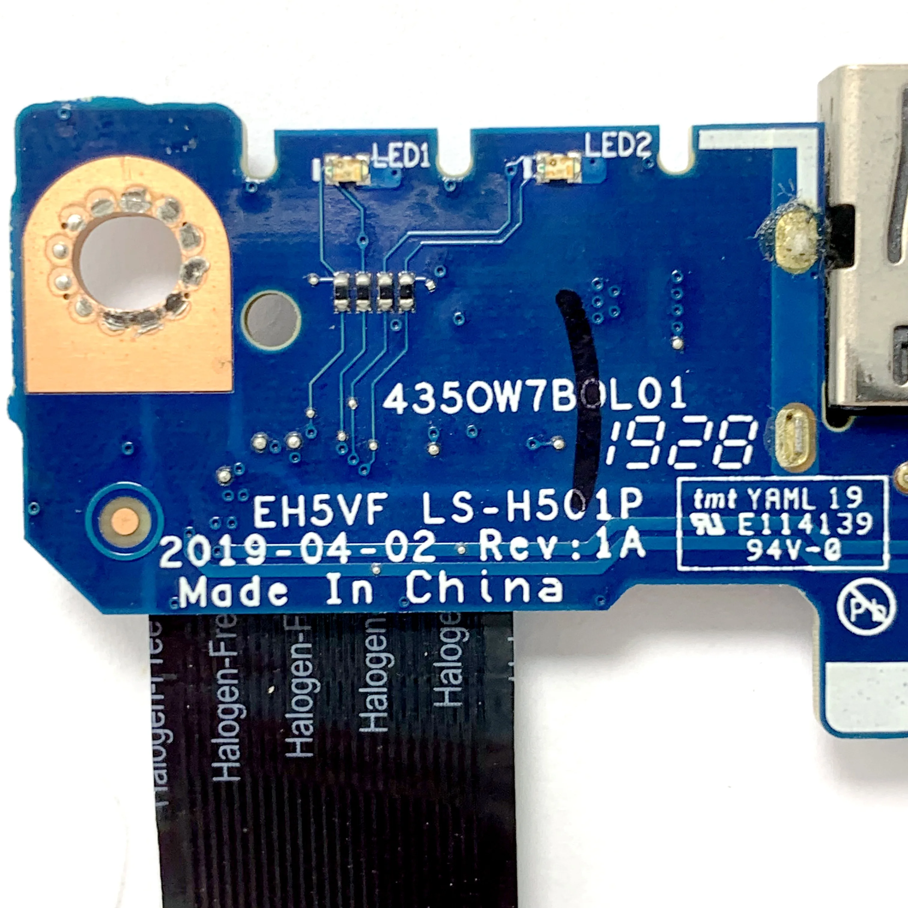 

EH5VF LS-H501P для Acer Nitro AN515-54 AN515-41 AN517-51 USB аудиоразъем кабель NBX0002HE00 100% полный работает хорошо