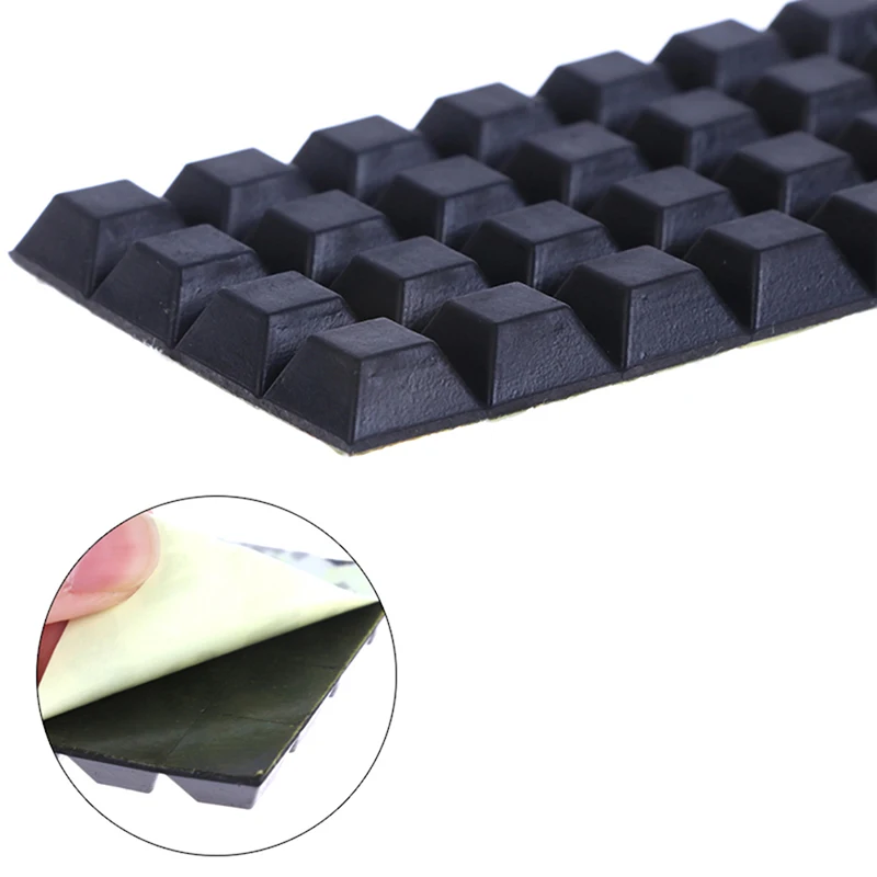 

10/20/40Pcs Square Rubber Pads For Table Chair Feet Self-Adhesive Bumper Door Buffer Stopper Furniture Protective Pads