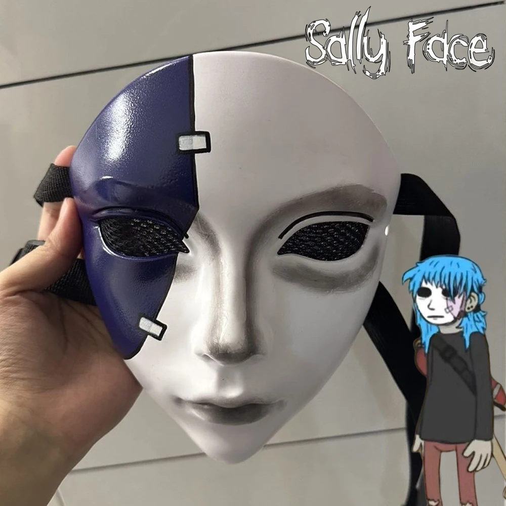 Game Sally Face Cosplay Mask Adult Unisex Full Face Terror Masks Carnival Party Helmet Costume Accessories Props