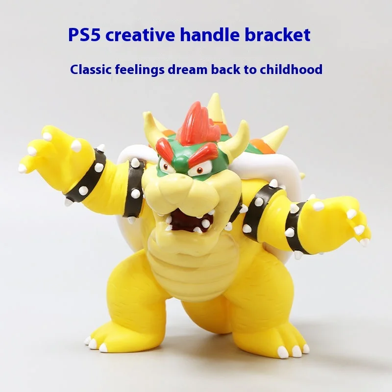 Bowser 20cm Anime Figure Multi-functional Model with Handle Stand for Gamepad PS5 & Ns, Creative Decorative Figurine