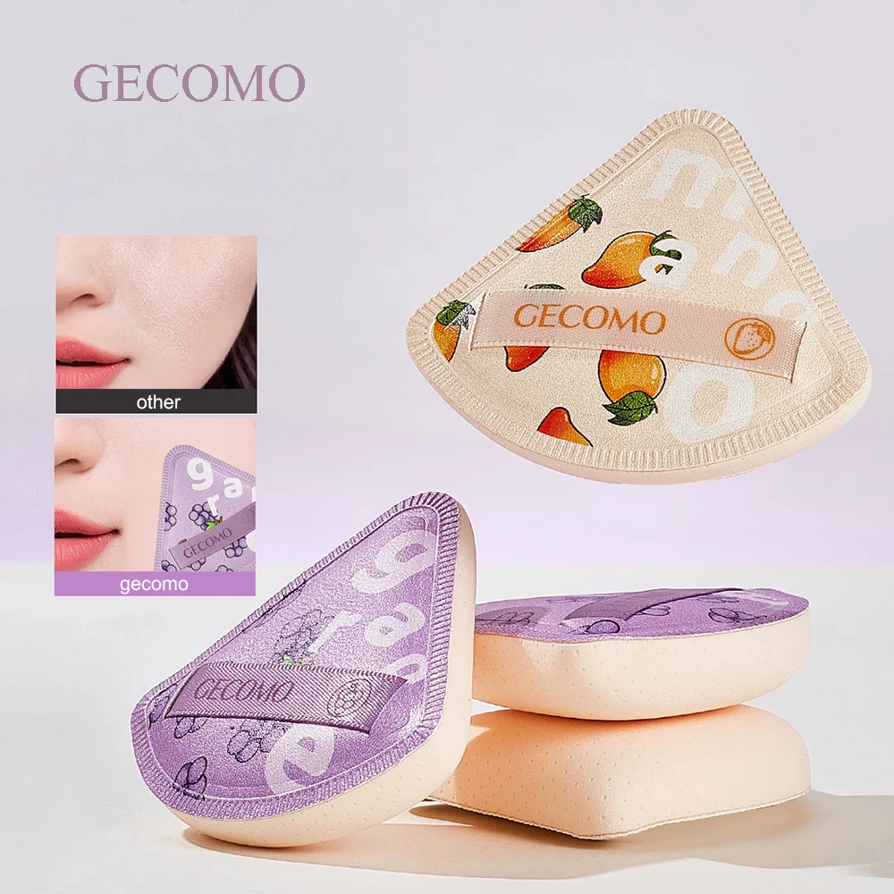 Triangle Fleshy Grape Powder Puff Dry And Wet Dual-use Skin-friendly Air Cushion Soft Cosmetic Puff Makeup Foundation Sponge