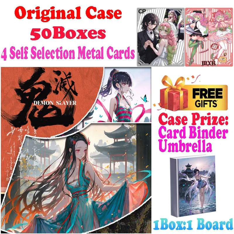 

2025 Newest Case Wholesale Sister Culture Demon Slayer Colored Paper Waifu Nezuko Trading Card Mitsuri CCG TCG Hobbies Gift