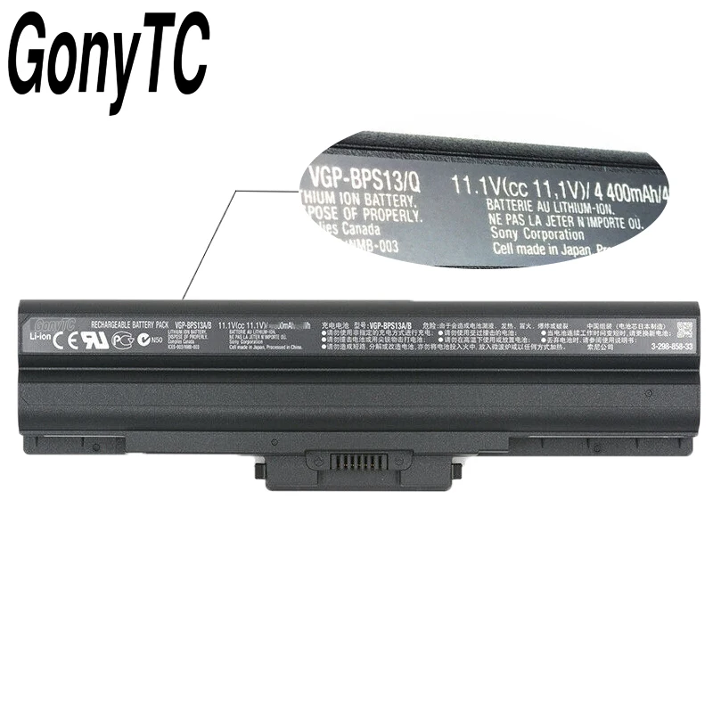 11.1V 4400mAh VGP-BPS21 VGP-BPS21A VGP-BPS13 SR45H Battery For Sony VGP BPS21A BPS21B BPL21 VGP-BPS13/B BPS13/B VGN-CS27 SVE11