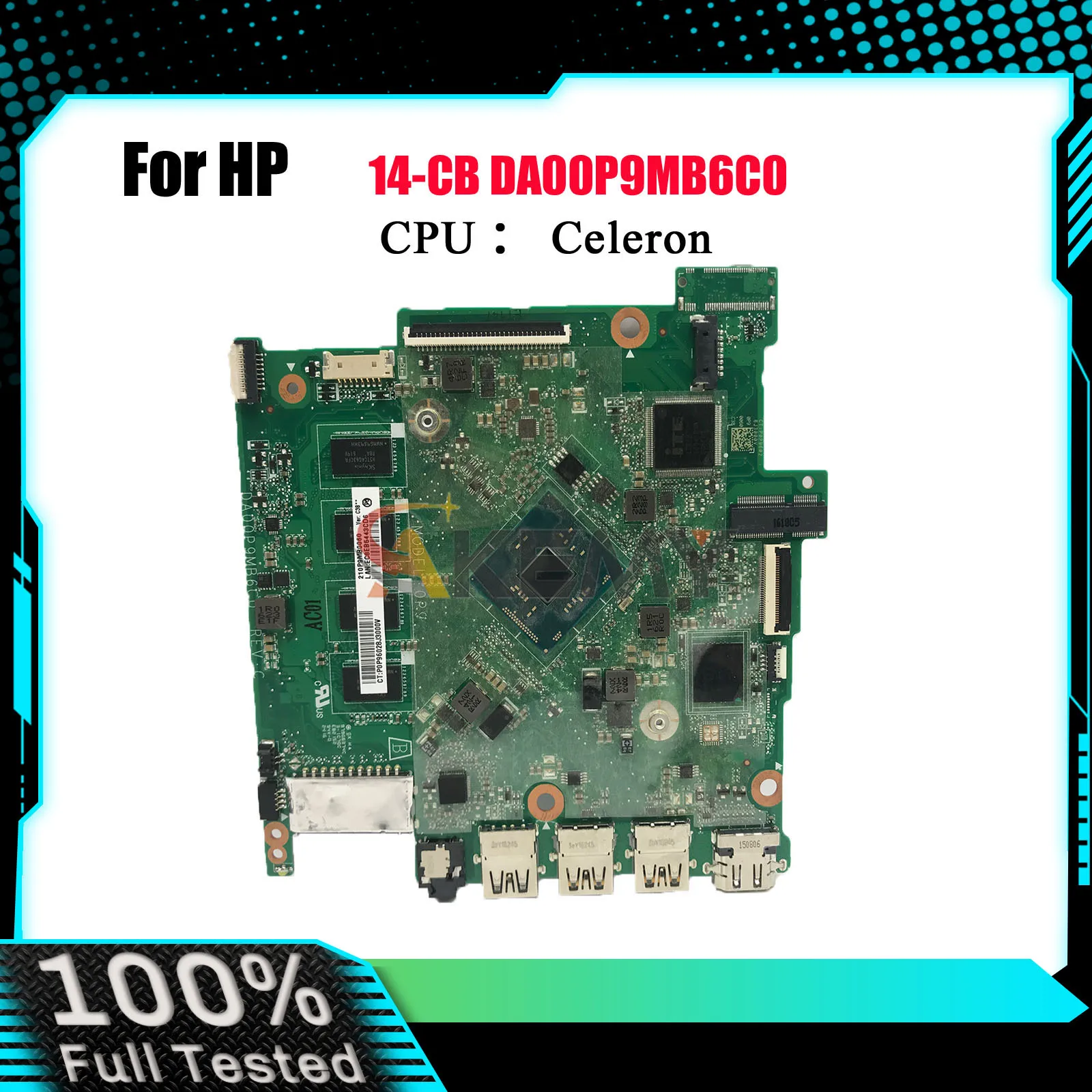 

DA00P9MB6C0 Laptop Motherboard For HP Pavilion 14-BS With N3060 N3050 CPU 2GB RAM 100% Fully Tested