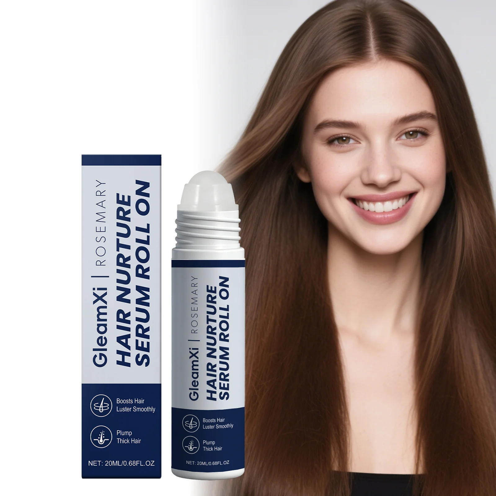 Rosemary Hair Care Essence Roll-On Ball Nourishing Soothing Scalp Moisturizing Reducing Breakage Strengthen Roots Hair Treatment
