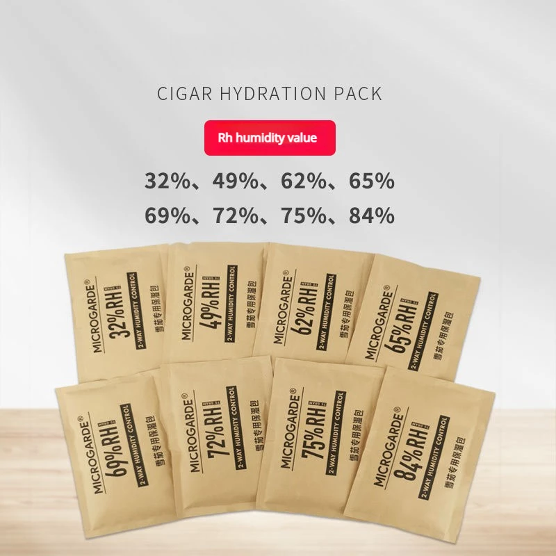 

Cigar Humidifier Bag Humidity Control Tablets Humidifier Pack Dual Control 62/65/69/72/75% Humidifier Pack 60G