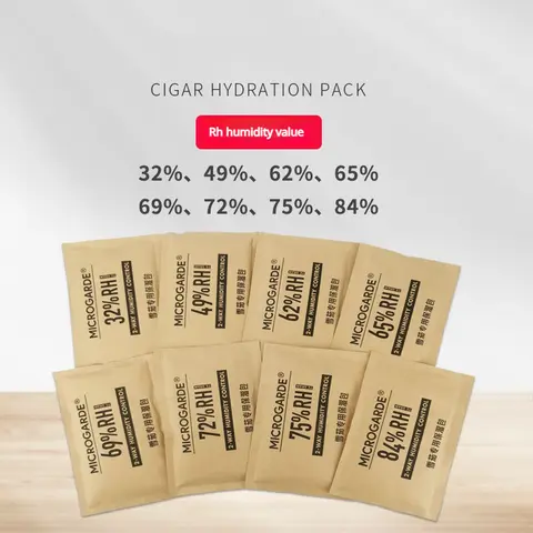 Cigar Humidifier Bag 62/65/69/72/75% Humidifier Pack 60GBag Humidity Control Tablets Humidifier Pack Dual Control