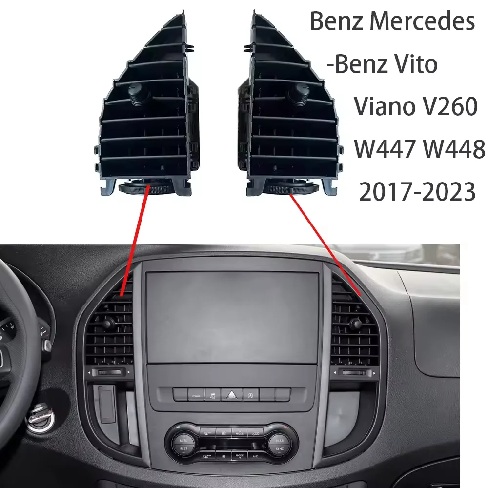 

Car Front Dashboard Center A/C Grille Vent Air Conditioner Outlet For Mercedes-Benz Vito V260 2017-2023