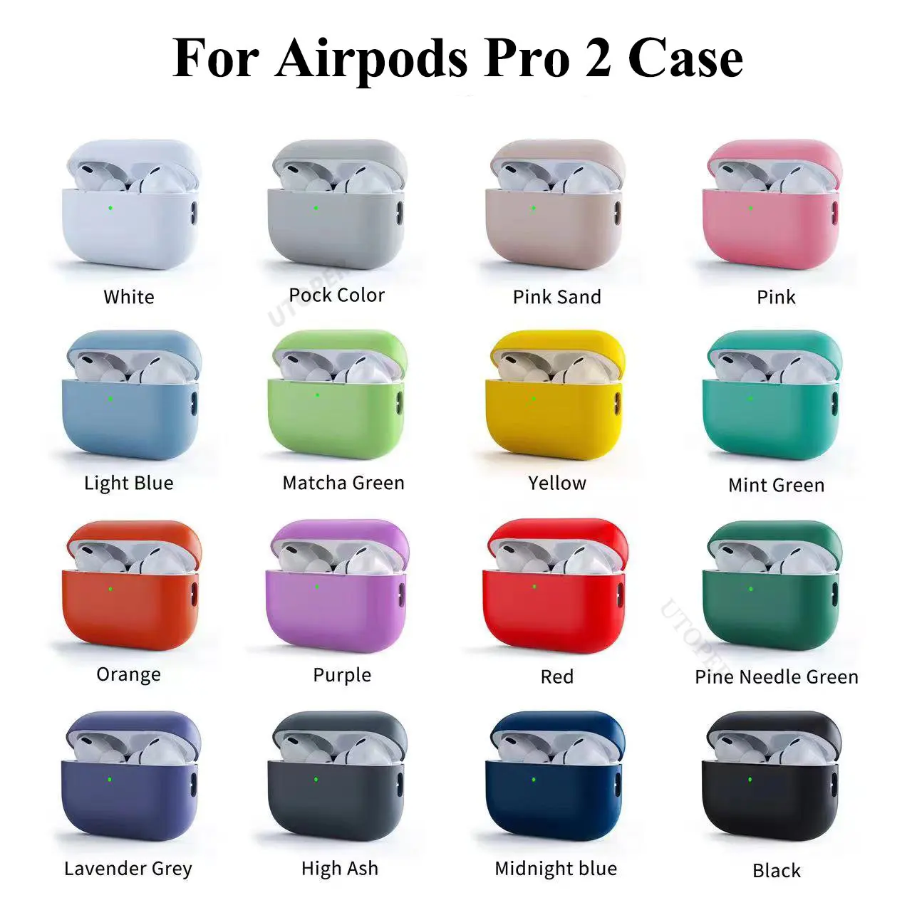 Original Liquid Silicone Case for Airpods Pro 2 Wireless Bluetooth Earphone Protective Case on For 2022  AirPods Pro 2 Cover