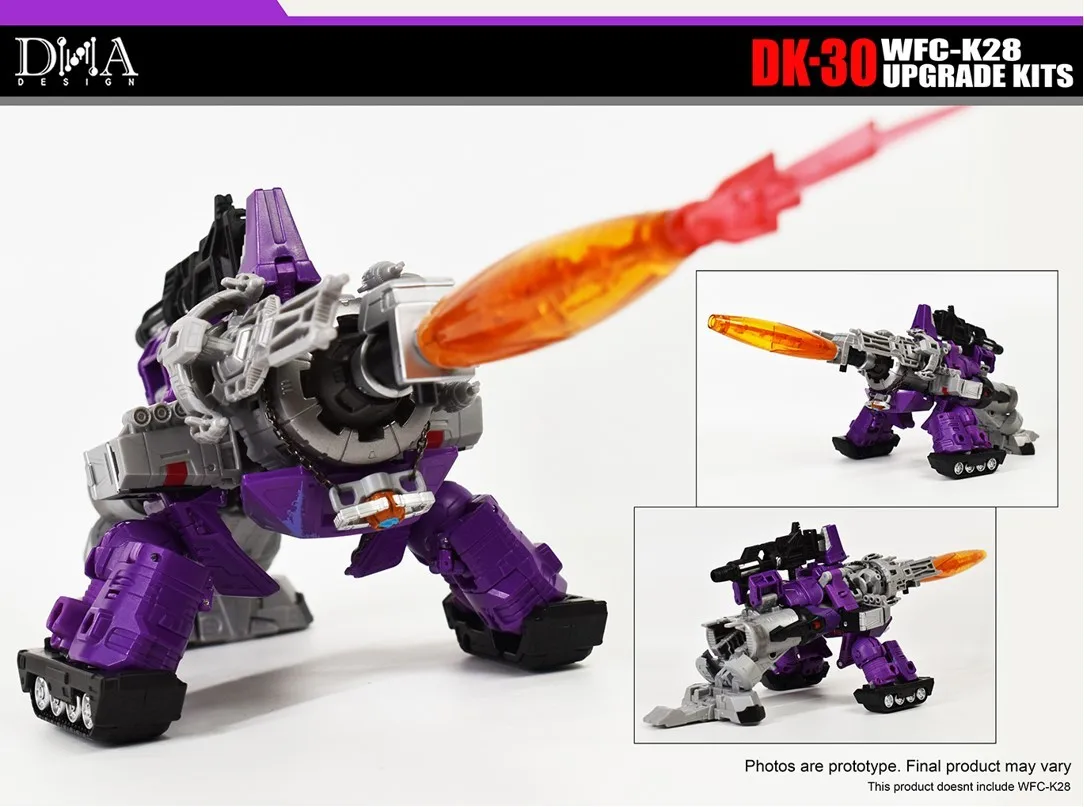 Imagem -05 - Dna Design Dk30 Dk30 Dk-30u Dk-30g Upgrade Kits para Transformação Wfc-k28 Galvatron 3rd Party Action Figures Acessórios