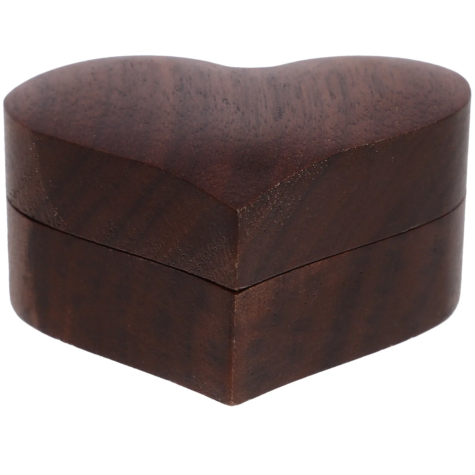 

Heart Shaped Wooden Ring Box Lightweight Portable Jewelry Display Holder Wedding Engagement Gift Packaging Case
