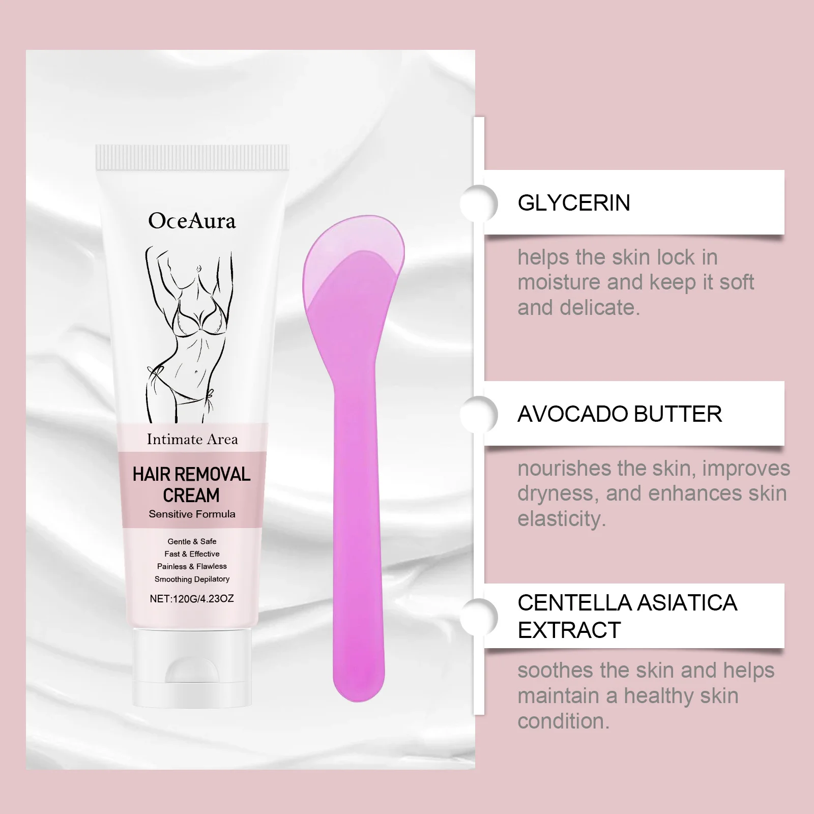 المناطق الحميمة كريم إزالة الشعر غير المؤلم مثبط نمو الشعر الإبط الساق مزيل الشعر الدائم السلس ترطيب العناية بالبشرة