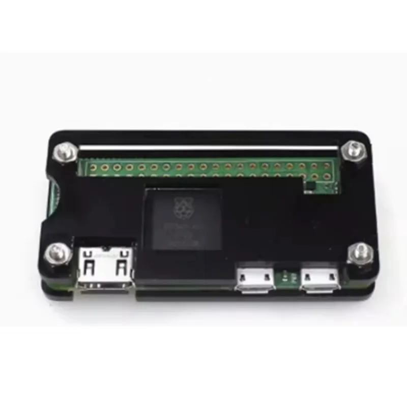Raspberry Pi Zero 2W With Acrylic Protective Case And Needle Arrangement