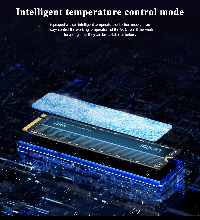 Lexar Interne Solid-State-Drive NM620 1 TB 512 GB 256 GB Lesegeschwindigkeit bis zu 3300 MB/s SSD NVMe M.2 SSD-Speicher für Computer – Detail 4