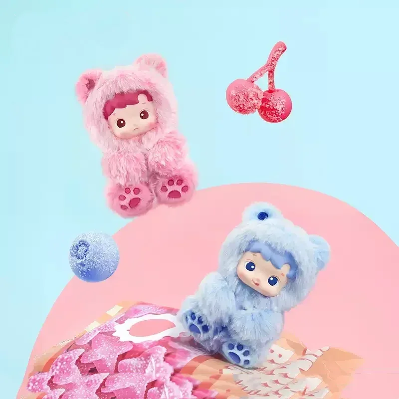 POP MART HACIPUPU GUMMY BEAR Seri Vinyl Wajah Kotak Misteri Tas Teka-teki Mainan Boneka Lucu Tokoh Anime Koleksi Ornamen Desktop