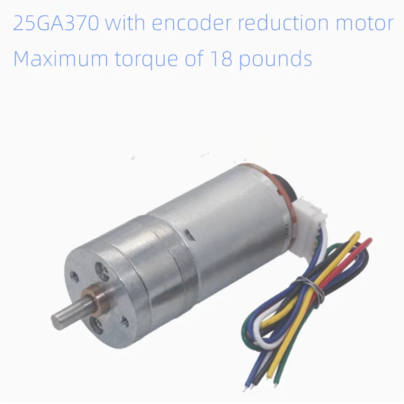 25GA-370 Reduction Motor DC Motor Model Car Trailer Motor 4WD Intelligent Vehicle 3V6V12V24V 12RPM 16RPM 26RPM 35RPM 60RPM