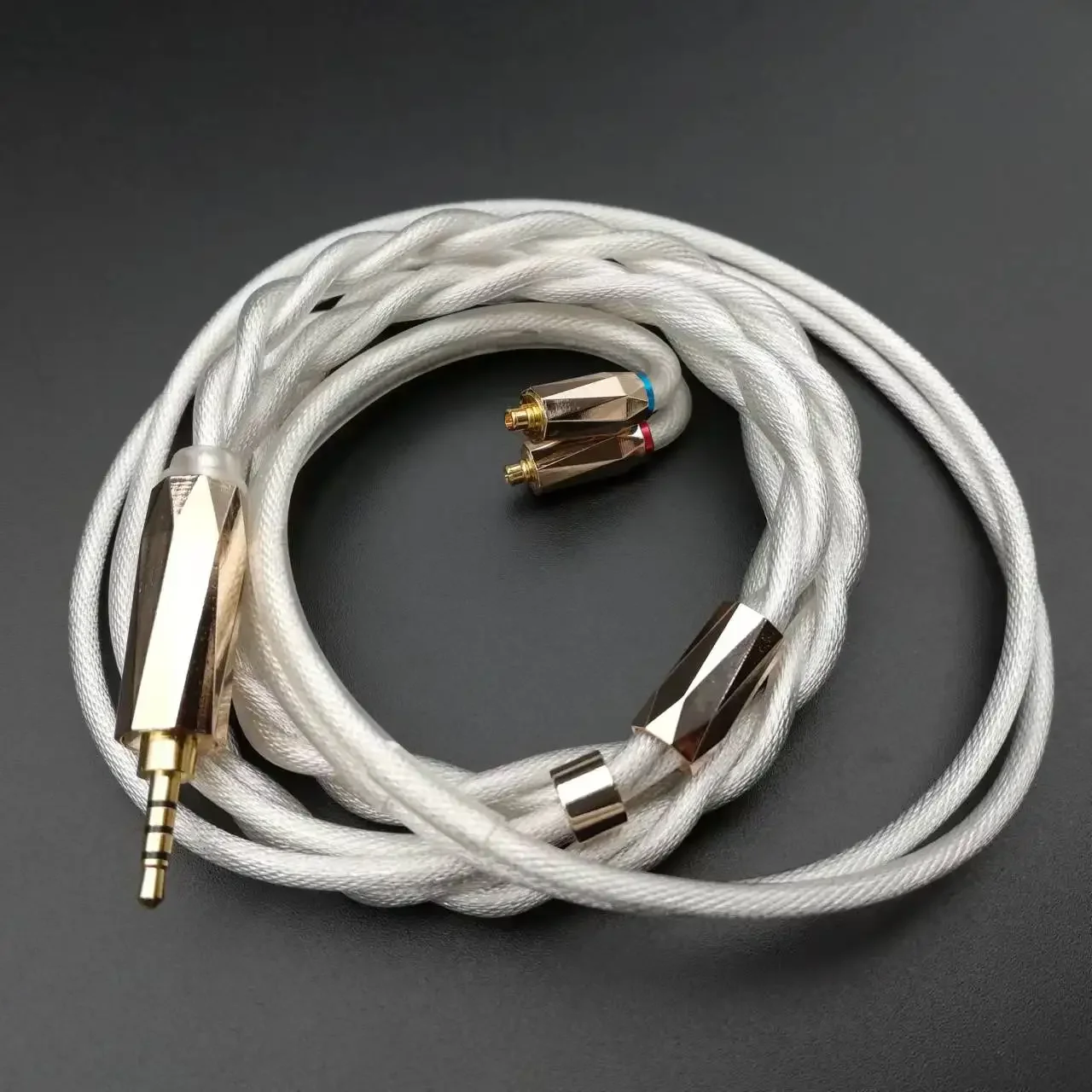 HIFI OCC Graphene + Gold Palladium Cable + OCC Silver Plated Headphone Cable 2Pin 0.78 Or MMCX Cable For Hifiman / Fiio /Iem