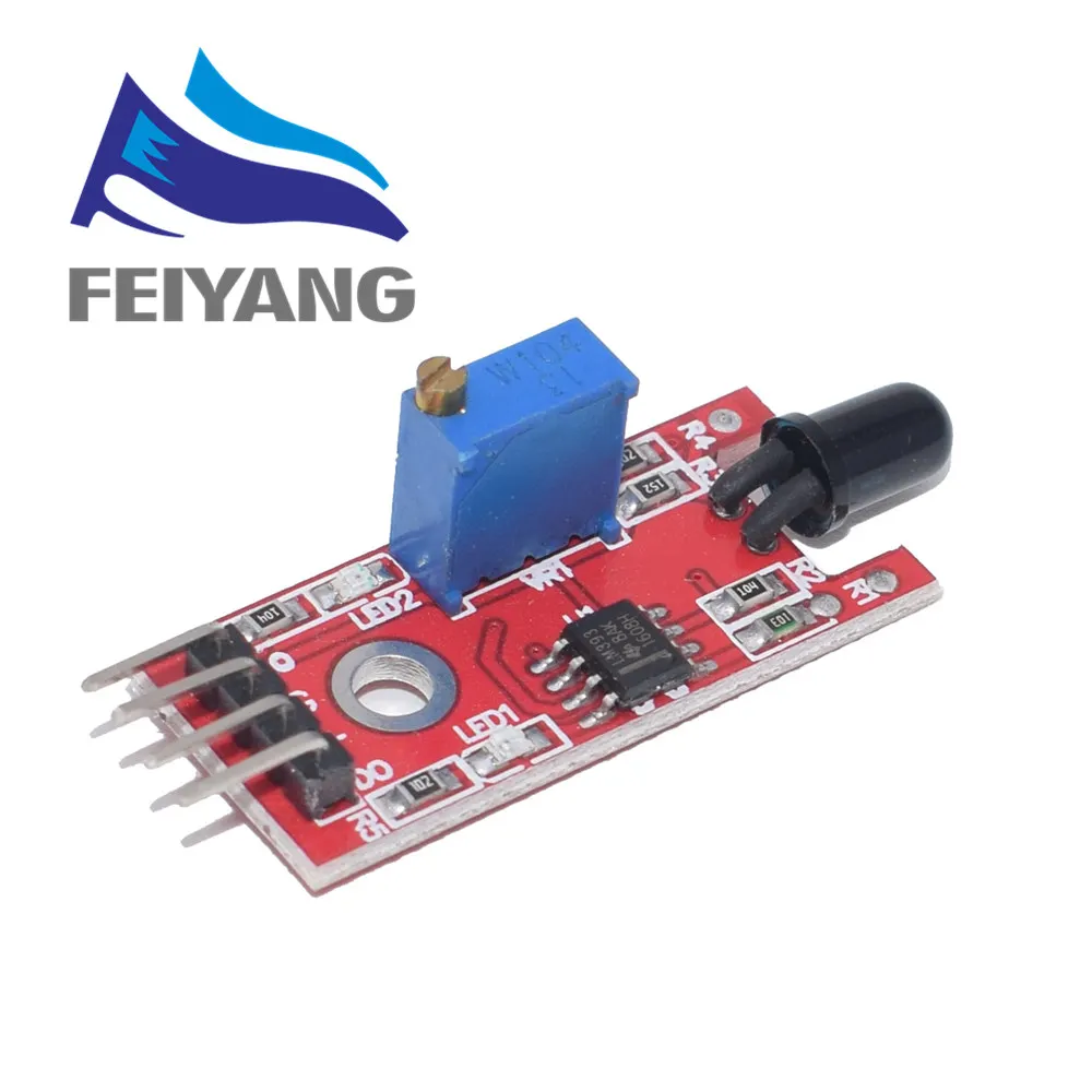 New 4PIN KY-026 Flame Sensor Module IR Sensor Detector Module Temperature Detecting Suitable