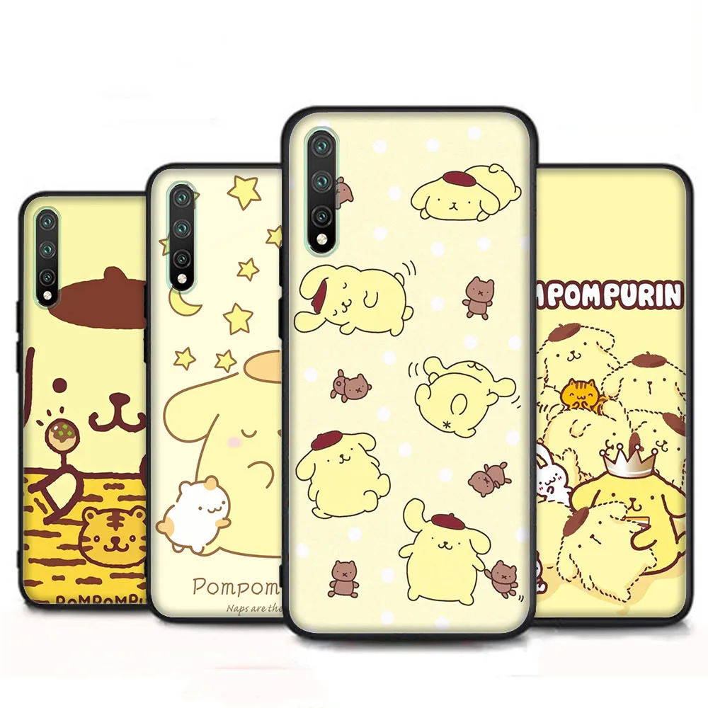 PompomPurin Cover for Xiaomi Poco F6 X6 M2 M3 M4 M5 M6 Pro Black Phone Case