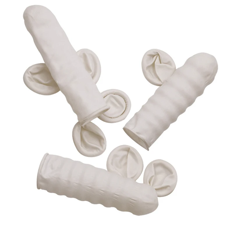 100 قطعة مسحوق معقم يمكن التخلص منه الصناعية الإلكترونية اللاتكس أطراف الأصابع حامي قفازات ساعة أداة إصلاح لمجموعة الساعاتي