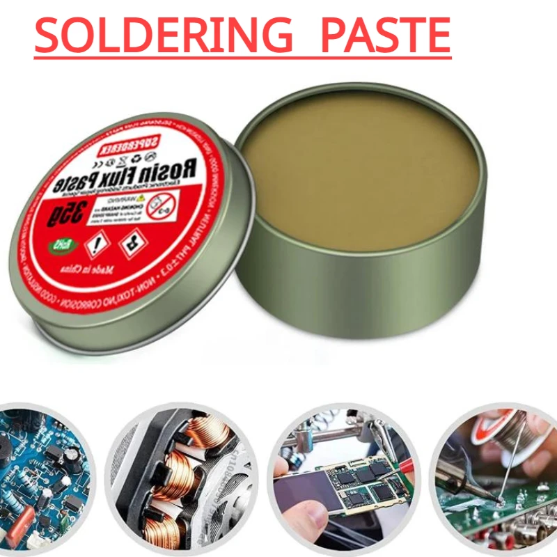 Soldering Paste Rosin Flux Lead-free Soldering Oil Easy Soldering Iron Repair Iron Piece Stainless Steel Piece Nickel Wire