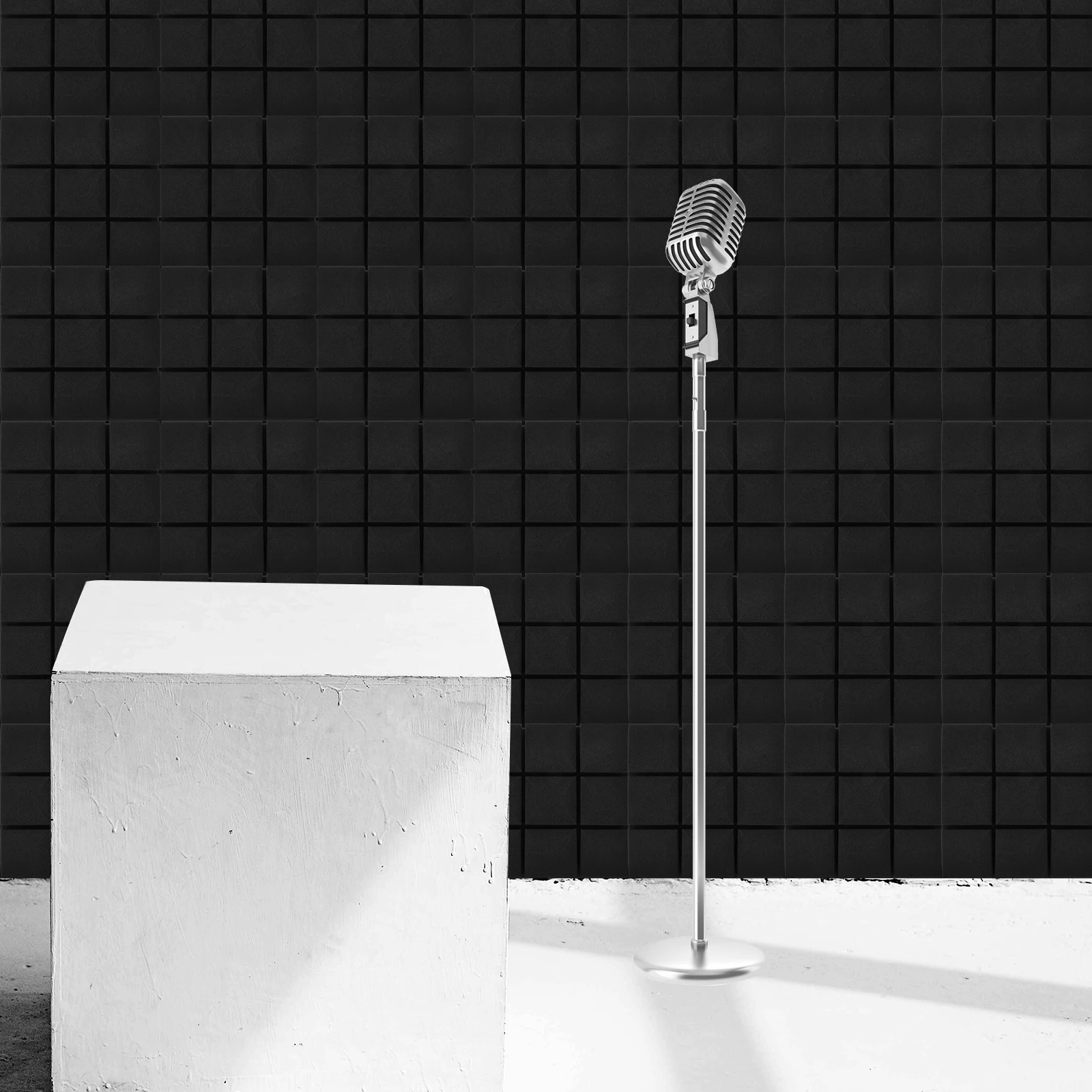 

4pcs Sound Absorbing Cotton Foam Panels Wall Insulation Noise Dampening Acoustic Pads for Studio Office Recording