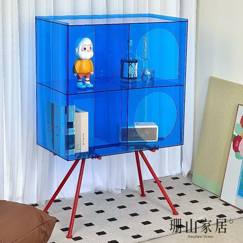 acrylic dining side cabinet modern simple living room storage cabinet Internet celebrity creative figure display cabinet