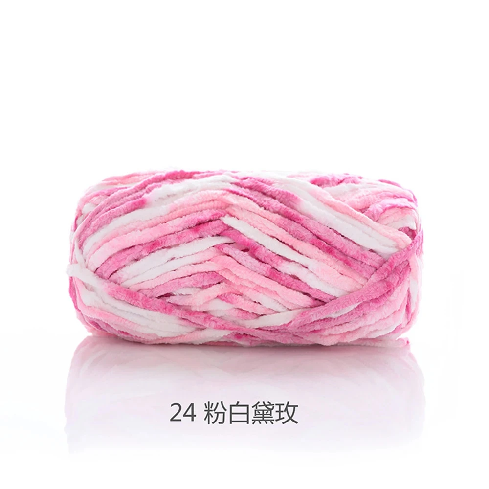 D&D 80M Soft Chenille Yarn Blanket Yarn for Hand Knitting Fluffy Soft Plush Baby Blanket Yarn