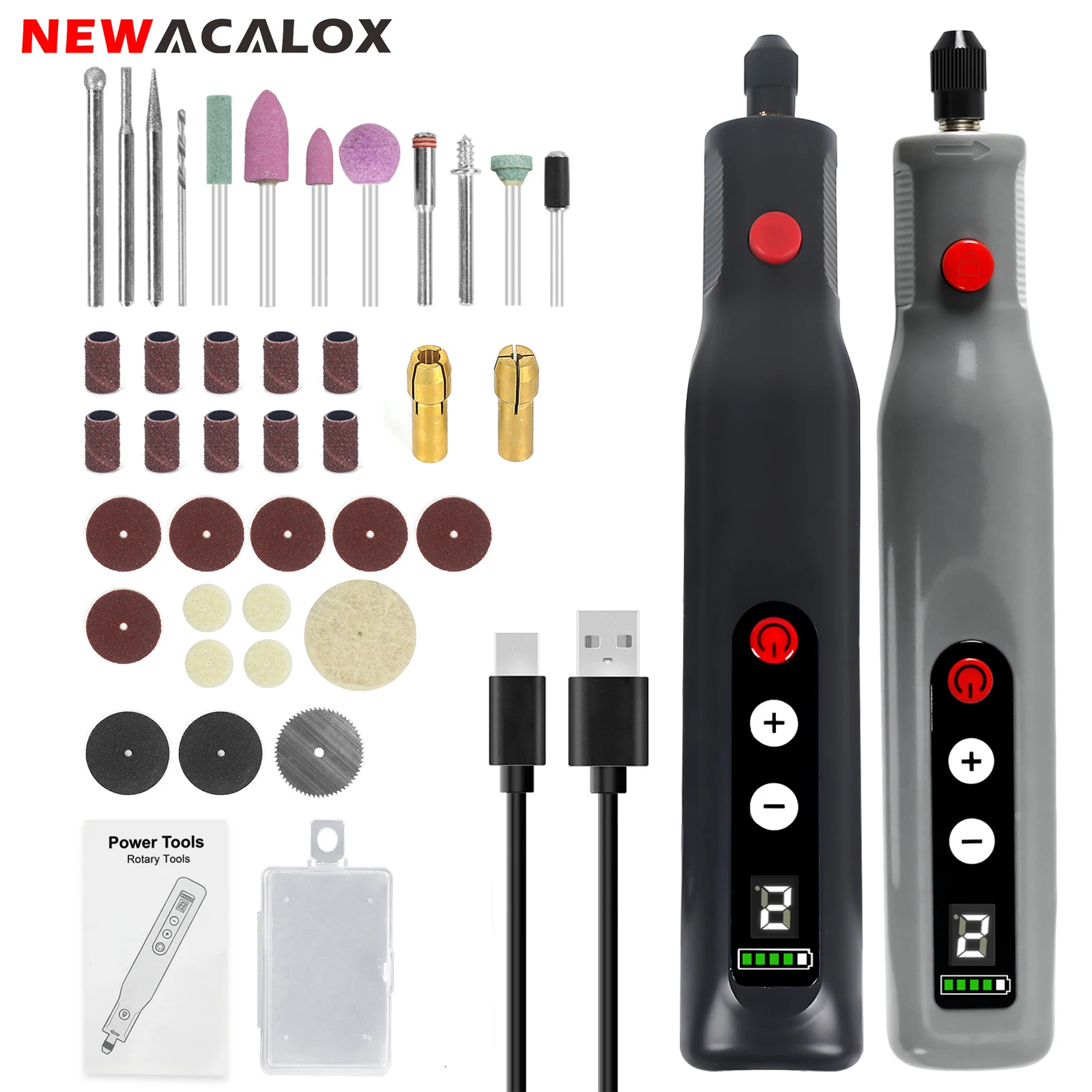 

NEWACALOX Настольная лампа с лупой 5x