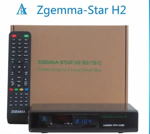 [حقيقي] Zgemma-Star H2 استقبال الأقمار الصناعية الرقمية Linux Enigma2 مستقبل DVB-S2X + DVB-T2 HDTV استقبال MHEG-2/4 H. 264