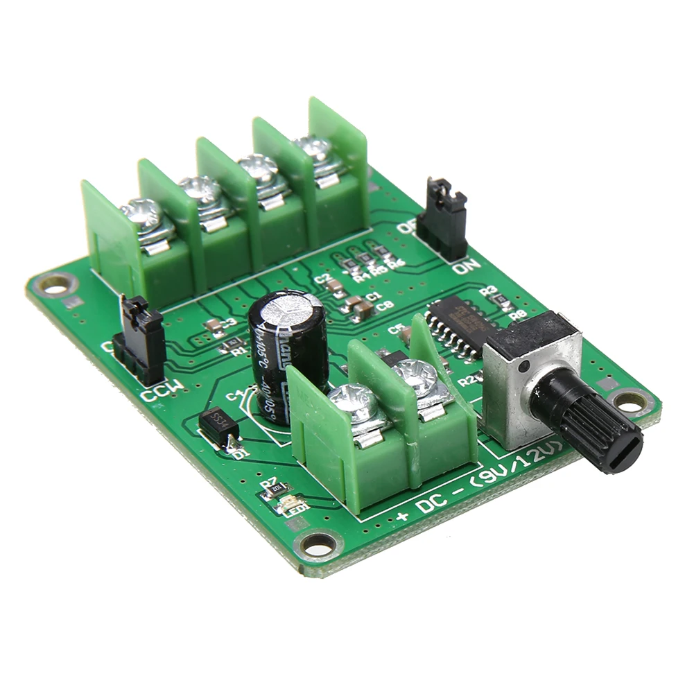 A49T 5V-12V DC Brushless Motor Driver Board Controller for 3/4 Wires Hard Drive Motor