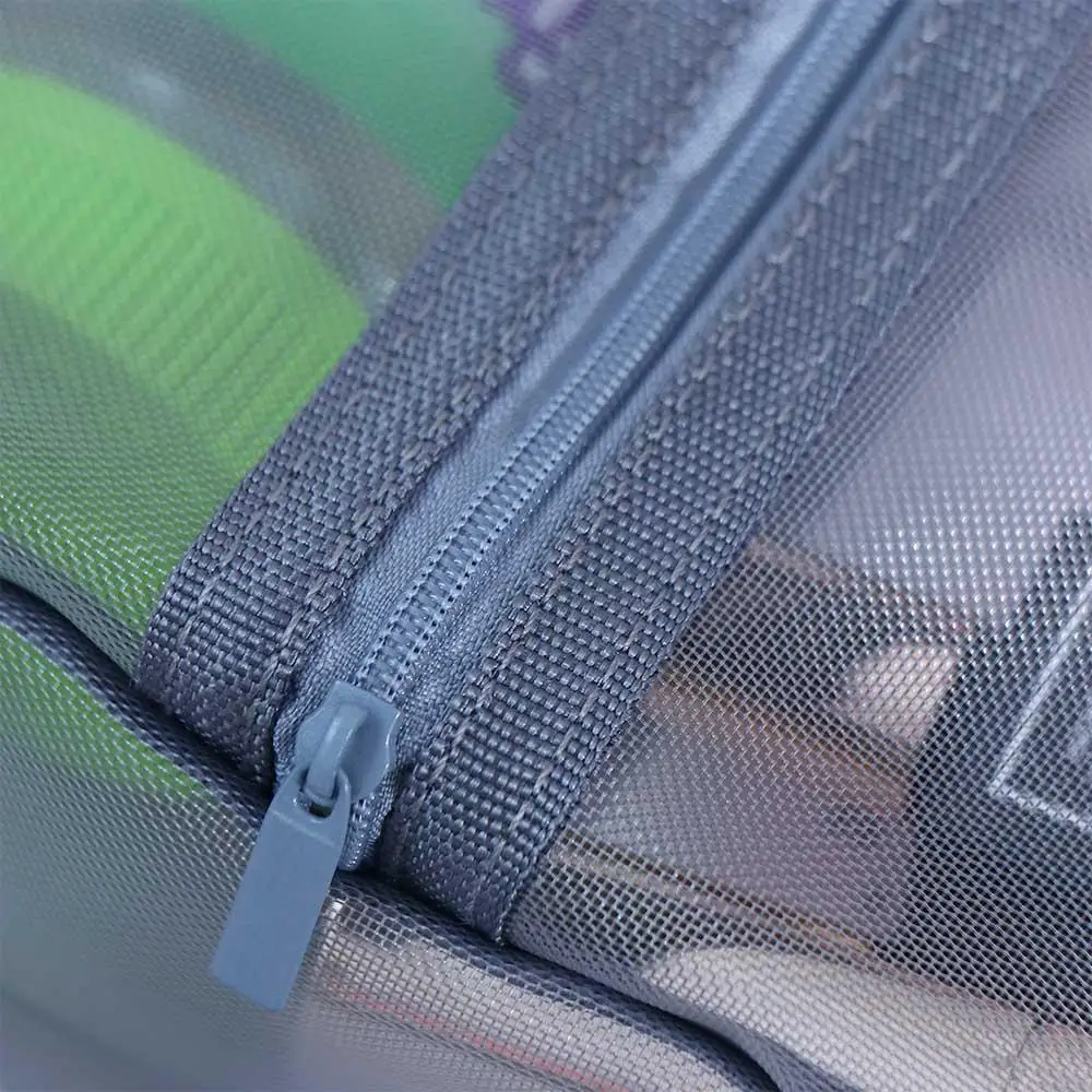 

Large Capacity Toiletry Bag Mesh Travel Wash Bag Korean Storage Bag Zipper Makeup Bag Women Cosmetic Bag Skin Care Storage Bag