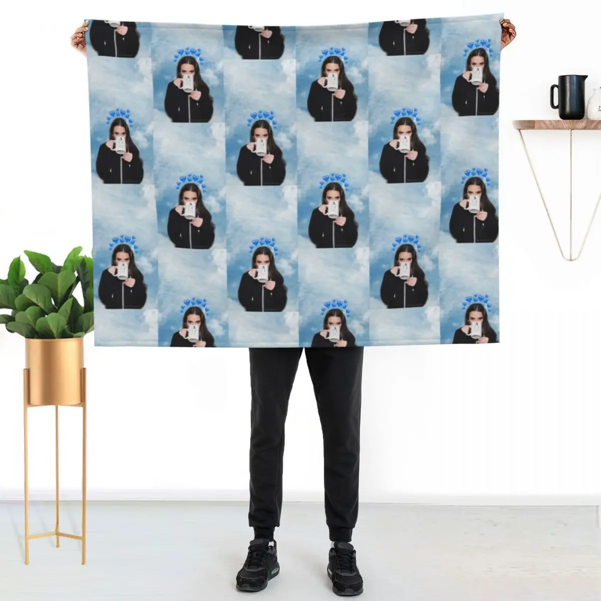Lea Michele In The Clouds Throw Blanket Decorative Sofa For Baby Tourist Thins christmas decoration Decoratives Blankets