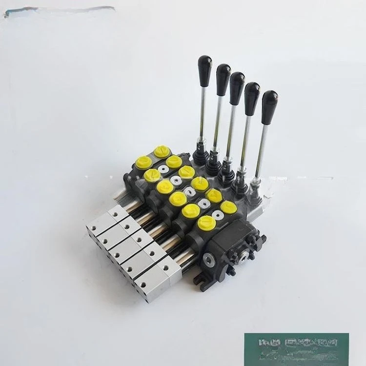 DCV60-5 Combination Air Control Valve Garbage Truck Hydraulic Distributor Multi Way Valve Forklift Traction