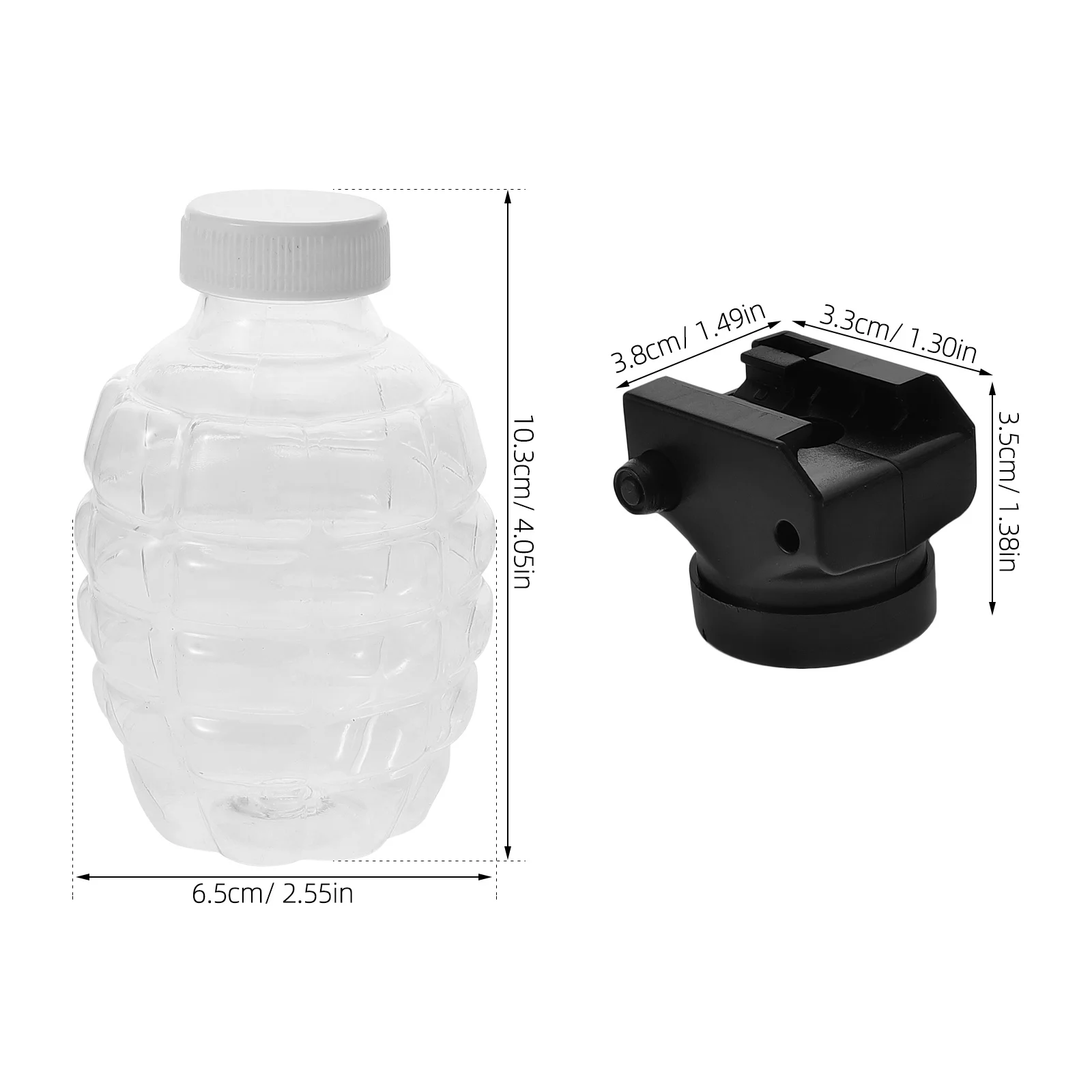 Set di 3 bottiglie di stoccaggio per perline, contenitore sottopacchetto trasparente, portatile, leggero, per accessori per tiratori di perline, piccole fiale con