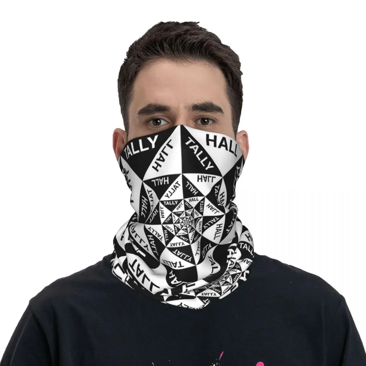 New 02 Tally Hall Band Logo Genre Indie Pop Bandana Neck Cover Printed Mask Scarf Balaclava Running For Men Women Adult Washable