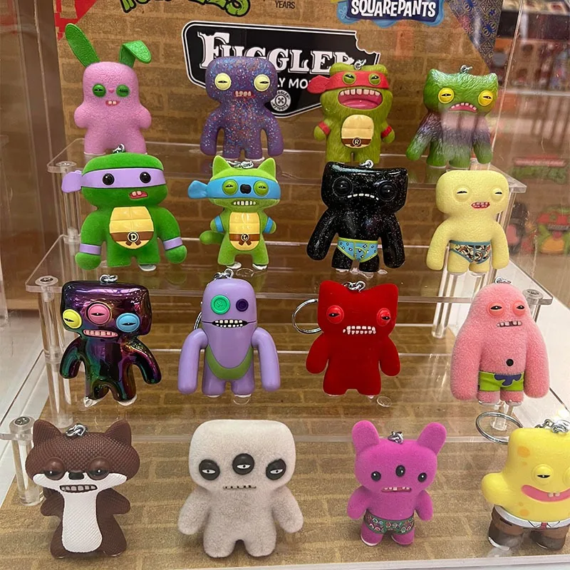 Fuggler Schlüsselanhänger Blind Box 2. Generation Zähne Monster Actionfiguren Puppen Schlüsselanhänger Hässlicher süßer Cartoon Trendy Mystery Box Spielzeug