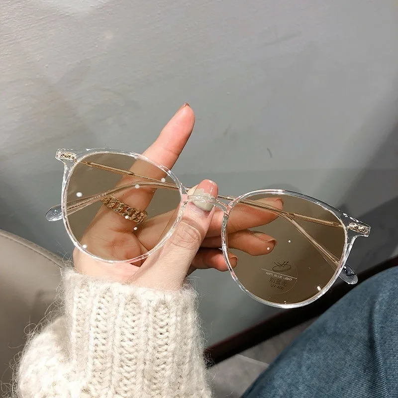 

Photochromic Anti Radiation Metal Computer Glasses Anti Blue Light Eyeglasses for Women Men