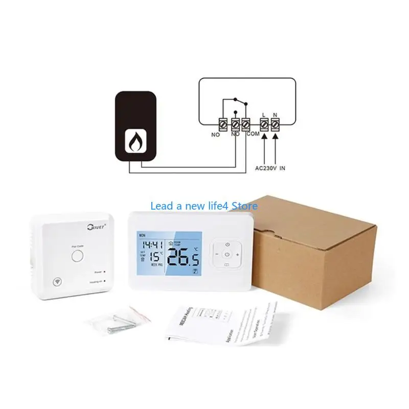 Y55E WIFI THERMOSTAT CONTROL LED شاشة عرض التدفئة الكهربائية ترموستات