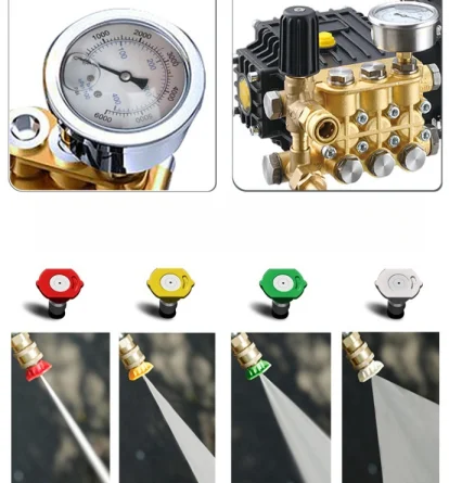 ماكينة غسيل السيارات التجارية ذات الضغط العالي 220 فولت ماكينة تنظيف الأرضيات القذرة الكهربائية معدات رش الطين على الطرق المزرعة #6