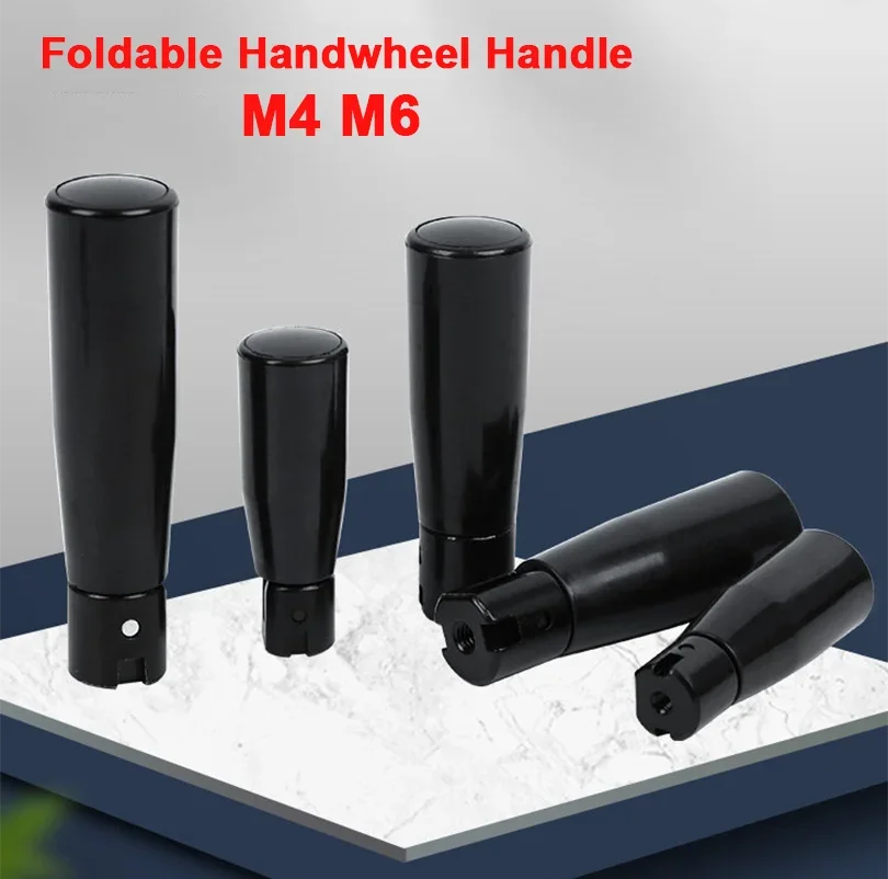 1~10Pcs M4 M6 Foldable Handwheel Handle Revolving Handle Revolving Handwheel Machine Handle Milling Machine Thumb Screw Handle